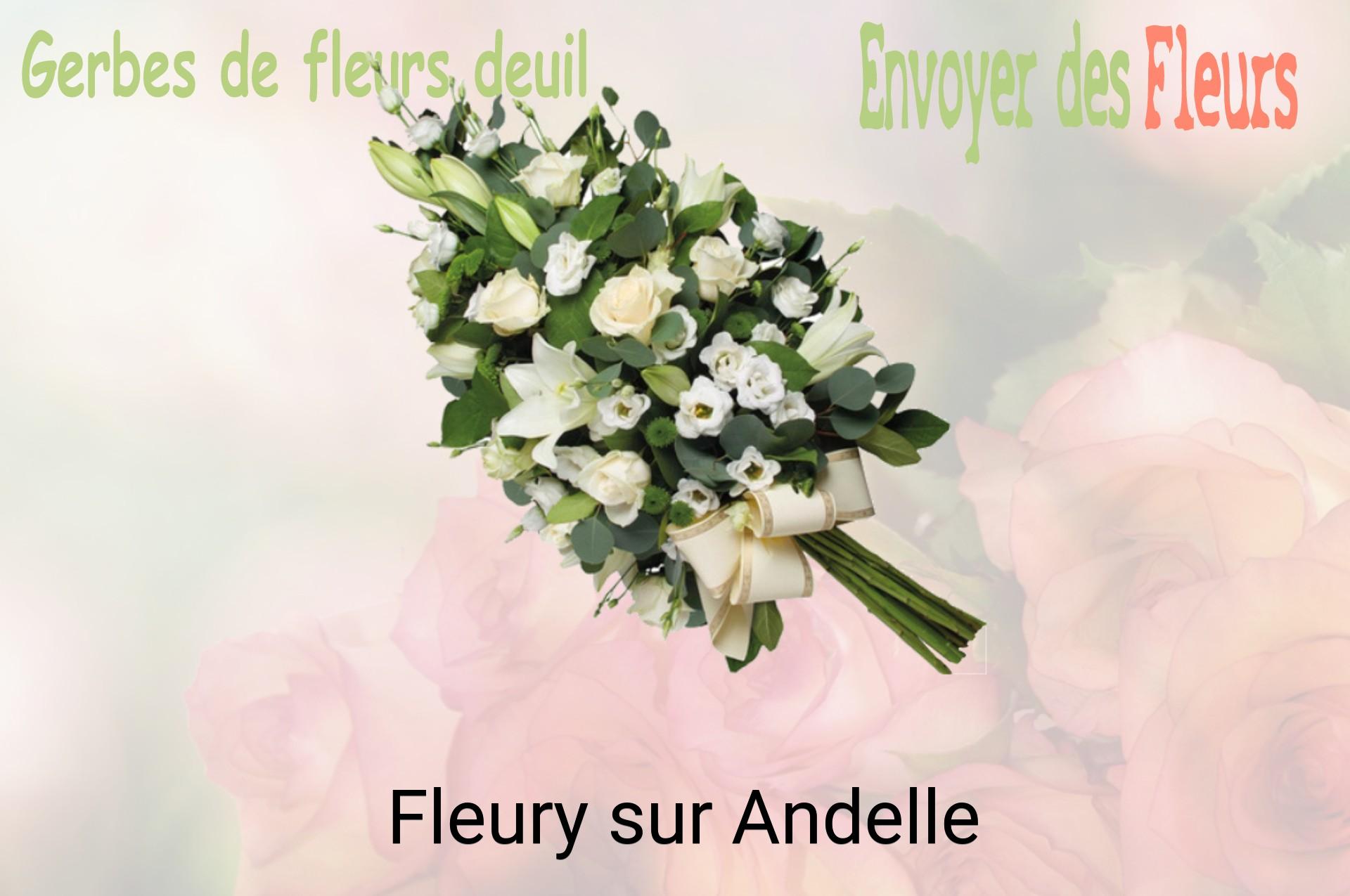 Gerbe de fleurs de deuil livrée à Fleury-sur-Andelle